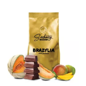 Kawa Brazylia Arabica 100% 1kg — świeżo palona ziarnista, Palarnia Kawy Sochaccy