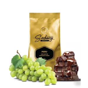 Kawa Peru Diamante Verde — nuty smakowe: zielone winogrona. Świeżo palona kawa ziarnista Palarnia Sochaccy