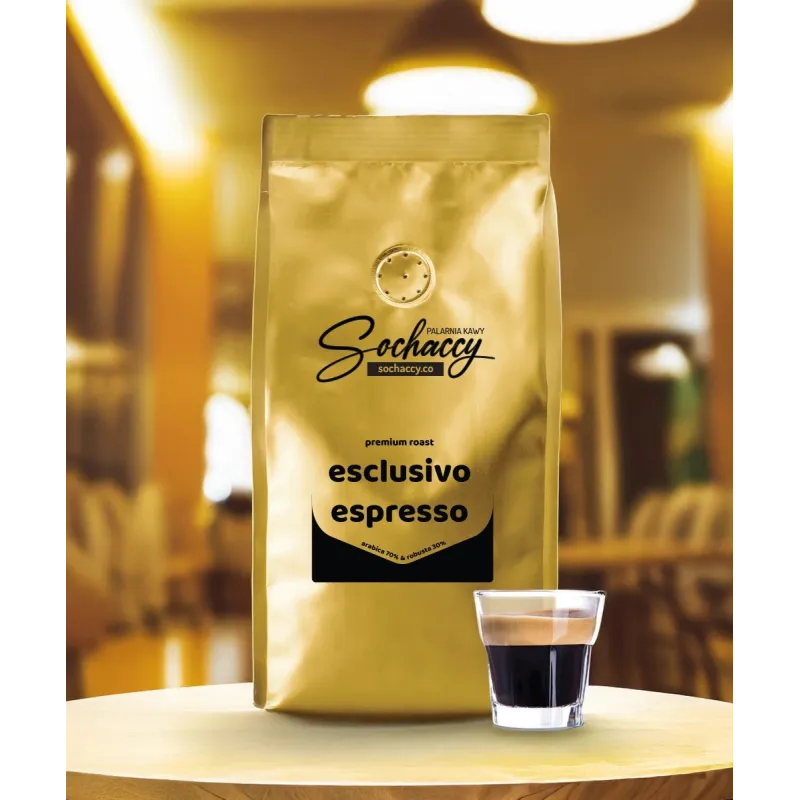 Kawa ziarnista Esclusivo Espresso — autorska mieszanka Rzemieślniczej Palarni Kawy Sochaccy