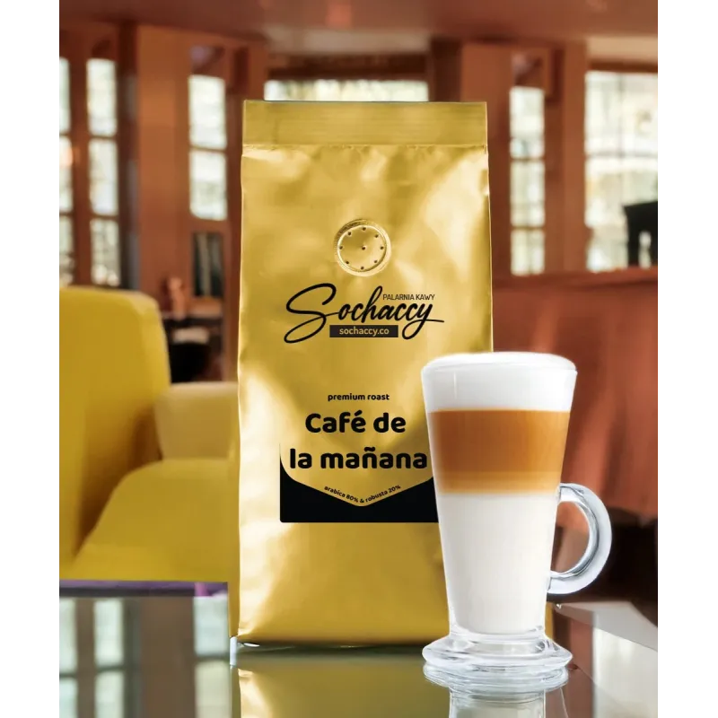 Kawa ziarnista Café de la Mañana — autorska mieszanka Rzemieślniczej Palarni Kawy Sochaccy