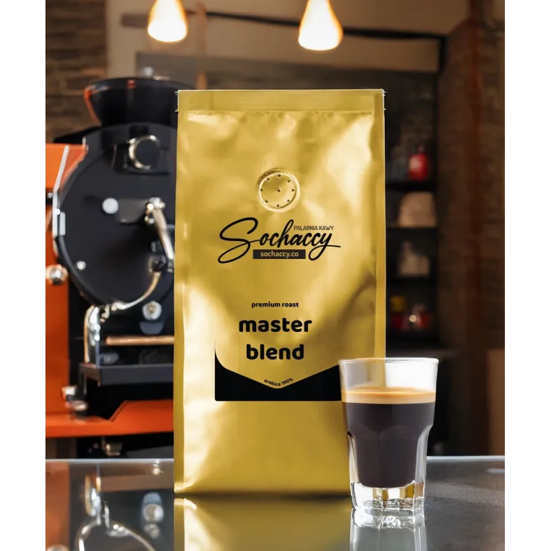 Kawa ziarnista Master Blend — autorska mieszanka Rzemieślniczej Palarni Kawy Sochaccy Kawa ziarnista Master Blend — autorska mieszanka Rzemieślniczej Palarni Kawy Sochaccy