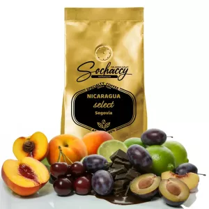 Kawa Nikaragua Select Segovia — nuty smakowe: świeże owoce pestkowe, limonka, mleczna czekolad…. Świeżo palona kawa ziarnista