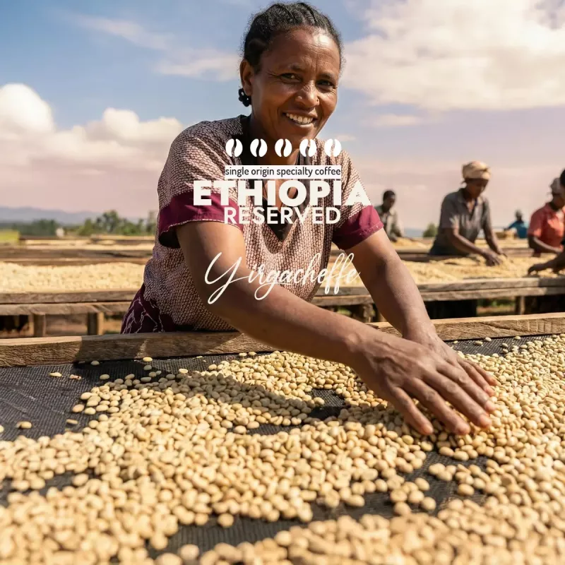 Plantacja kawy Etiopia Reserved Yirgacheffe — Yirgacheffe, Etiopia, świeżo palona Arabica