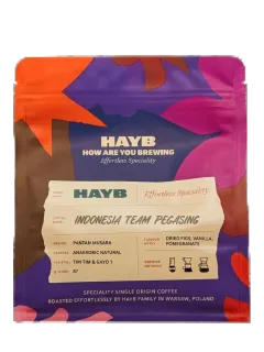Opakowanie kawy HAYB Indonesia Team Pegasing