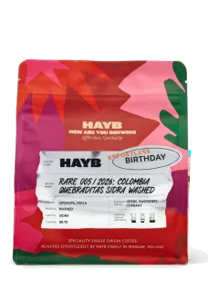 Opakowanie kawy HAYB Rare 005/2026: Colombia Quebraditas Sidra Washed
